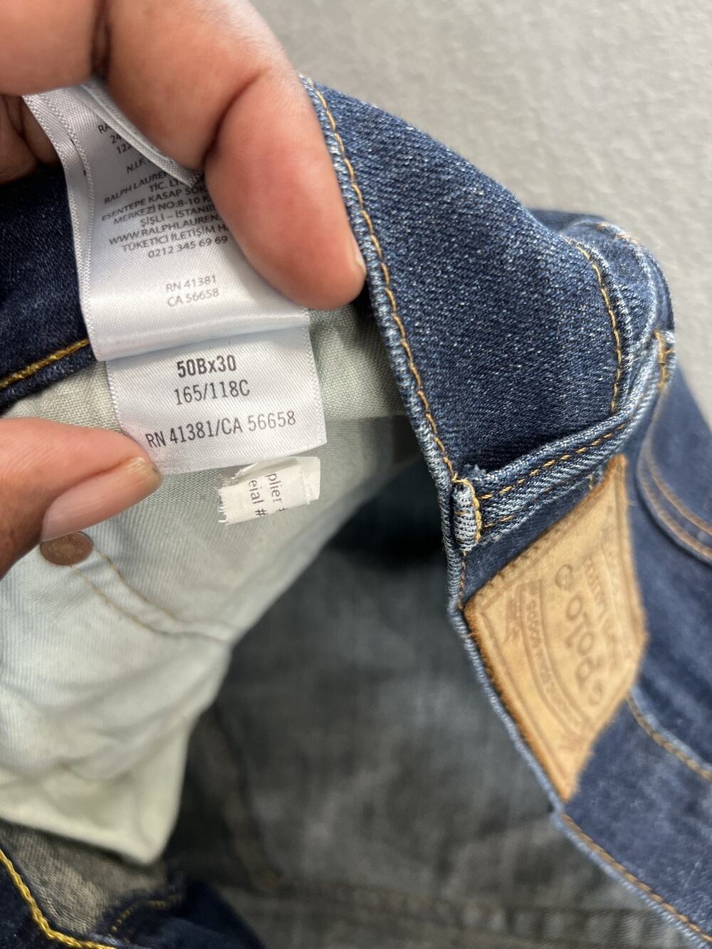 Polo Ralph Lauren Men's The Hampton Relaxed Straight Jeans 50Bx30 Blue